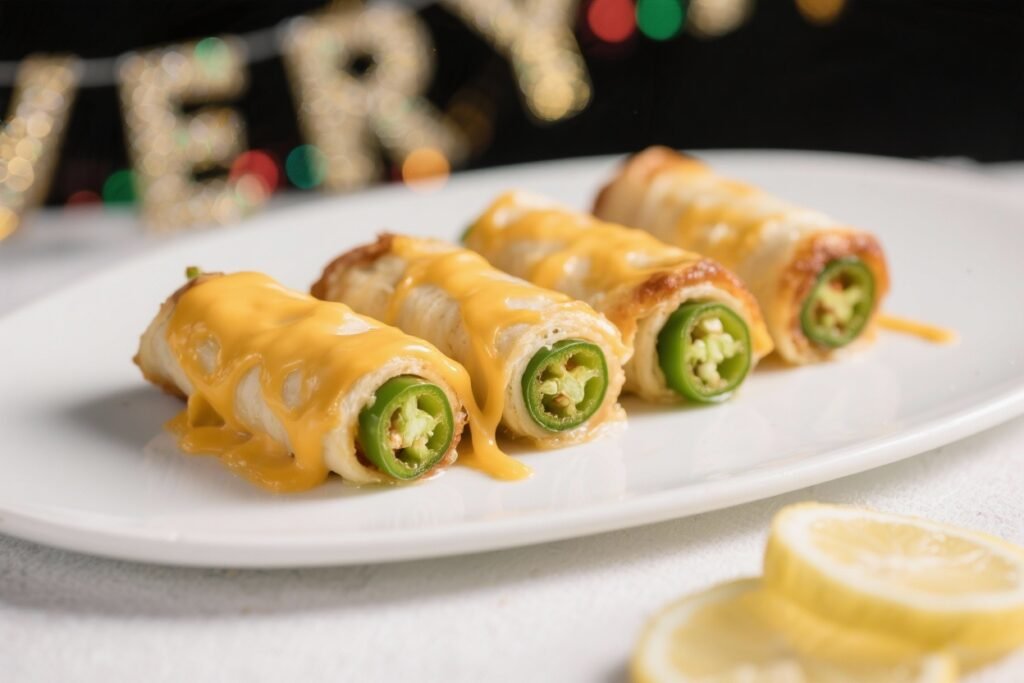 Cheesy Jalapeño Roll-Ups