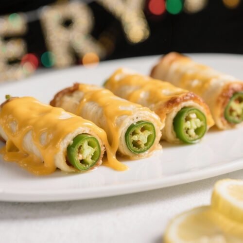 Cheesy Jalapeño Roll-Ups